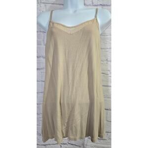 Lane Bryant Tan Light Brown Adjustable Spaghetti Straps Tank 14/16 Lightweight